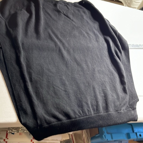American Eagle Outfitters  size large Black Sweater open sides kangaroo pocket - Picture 3 of 12